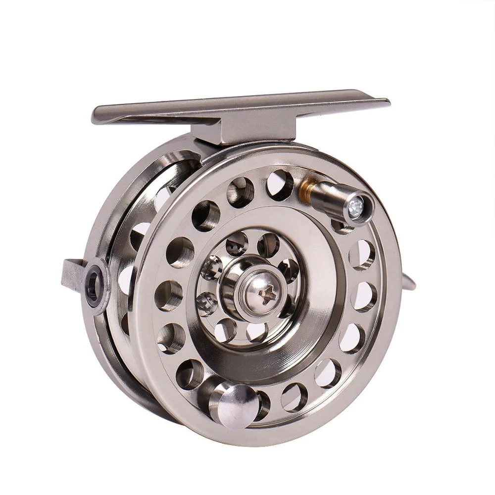 โลหะอลูมิเนียมอัลลอยด์ Fly Fishing Reel สําหรับ Lake เหยื่อน้ําเค็ม Casting Tackle ฤดูหนาวตกปลาน้ําแข็ง Reels 1:1 ปลาหล่อกลองล้อ 240731
