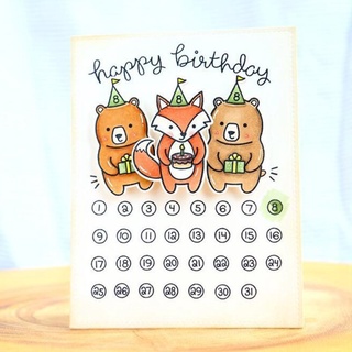 Stat Monthly Plan Silicone Clear Seal Stamp DIY Scrapbooking Embossing Photo Album