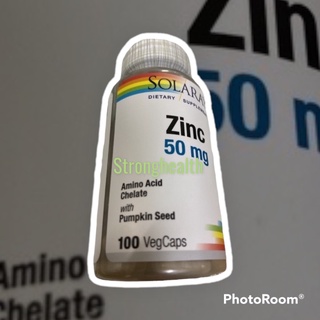 Zinc 50 mg ( Zinc Amino acid chelate complex ) 100 แคปซูล ซิงค์ สังกะสี เสริมภูมิคุ้มกัน สิวหายไว แผลหายไว สู้ไวรัส