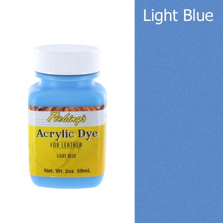 Fiebings Acrylic Dye สีอะคิลิคสำหรับเพ้นท์หนัง Light Blue 2 oz.