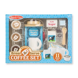 Melissa &amp; Doug Wooden Brew &amp; Serve Coffee Set