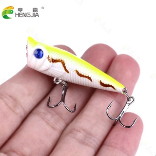 Hengjia ลอยเหยื่อล่อปลาเหยื่อแบบแกว่งฉวัดเฉวียน Lure เหยื่อตกปลาชุด SwimBait Lure Umpan Mancing 5ซม./4.9G 1Pcs Gewang เหยื่อตกปลาอุปกรณ์ตกปลาน้ำล่อ Whopper Plopper Popper Spinner เหยื่ออุปกรณ์เหยื่อล่อตกปลาสำหรับตกปลาพลาสติกเหยื่อตกเบ็ด