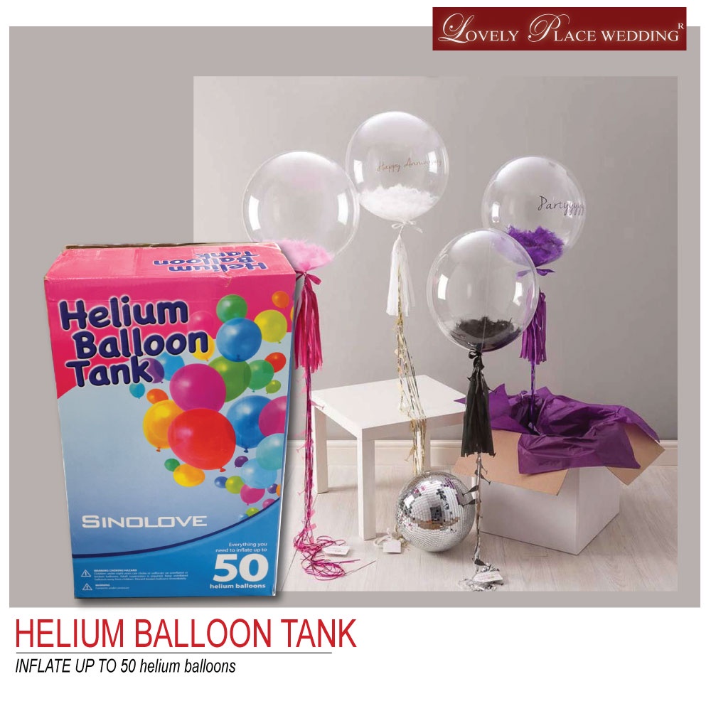HELIUM GAS TANK - DISPOSABLE BALLOON GAS TANK - พองได้ถึง 50 ลูกเฮเลียม