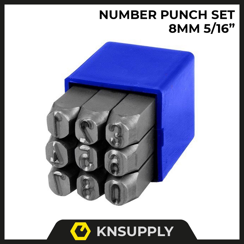 NUMBER PUNCH SET 8MM