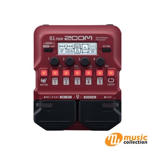 เอฟเฟคกีตาร์เบส ZOOM B1 FOUR BASS MUTI-EFFECTS PROCESSOR