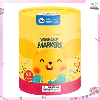 ปากกาเมจิกเสริมพัฒนาการสำหรับเด็ก Baby Roo Washable Markers ปลอดสารพิษ ล้างออกง่าย ขนาด 50 แท่ง