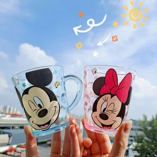 ✅พร้อมส่งในไทย✅แก้วน้ำ แก้วน้ำพลาสติกลายดิสนีย์ Disney แก้วน้ำดื่มจุ 300 ml มีหูจับ.(ลายหน้า-หลัง)
