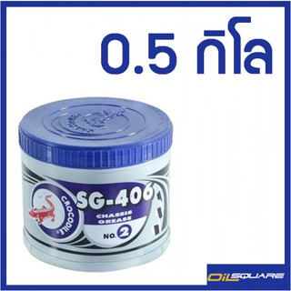 จาระบี ตราจระเข้ เอสจี-406 เบอร์2 ขนาด 0.5 กิโล l Oilsquare ออยสแควร์