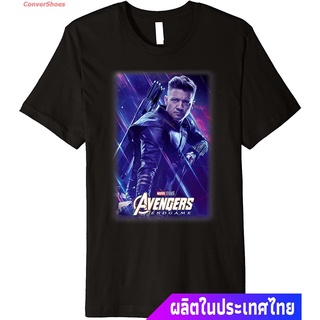 เสื้อยืดกีฬา Marvel Avengers Endgame Hawkeye Galactic Poster Premium T-Shirt Sports T-shirt