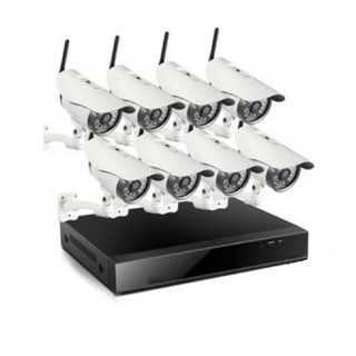 Set. 8CH IP CAMERA HIKARI NW608-PW134