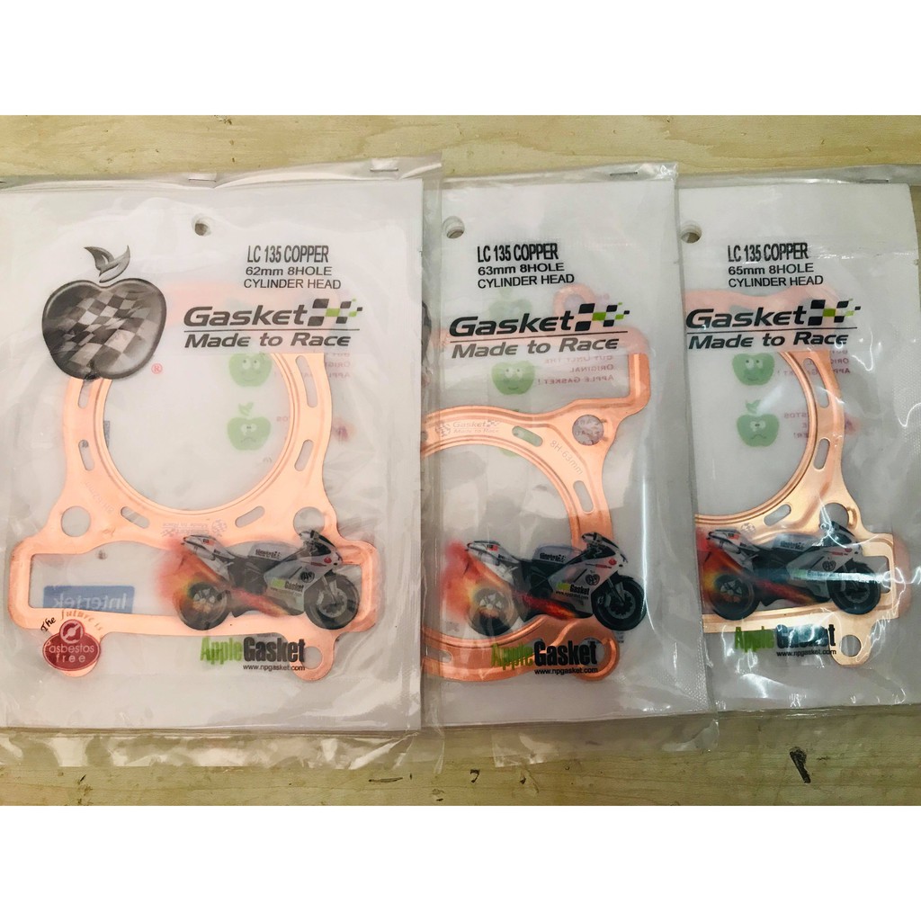HEAD GASKET COOPER APPLE YAMAHA LC135 135LC LC 135 57MM 60MM 60 62MM 63MM 65MM 62 63 65