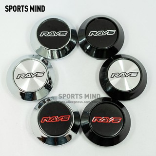 4 ชิ้น/ล็อต 68 มม.รถศูนย์ล้อ Hub Caps สําหรับ RAYS VOLK โลโก…