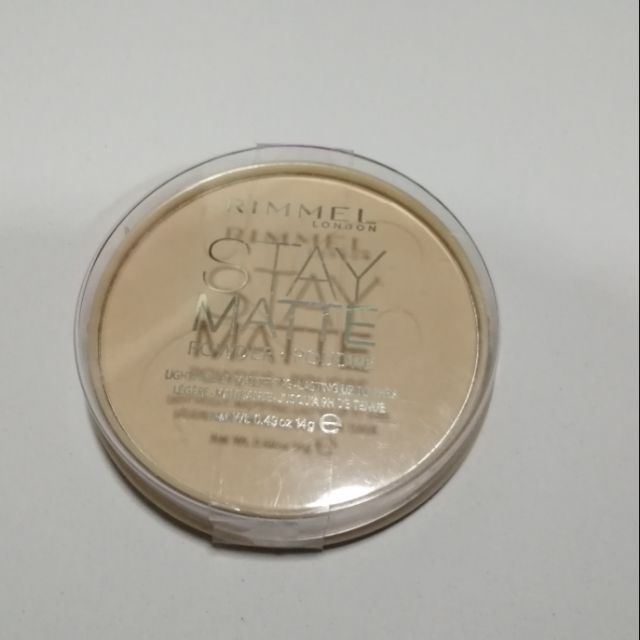 แป้งอัดแข็ง​ Rimmel​ London#001 ของใหม่​ 14g.