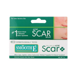 Smooth E Acne Scar Serum สมูท อี แอคเน่ สการ์ เซรั่มลดเลือนรอยแผลเป็นที่เกิดจากสิว 7 กรัม