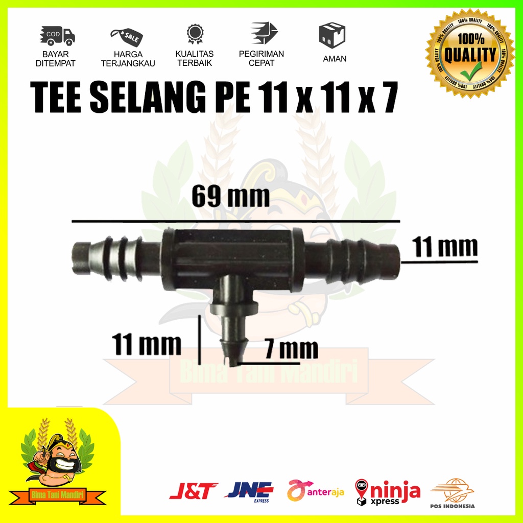 ขั้วต่อท่อ PE 11 ถึง PE 7