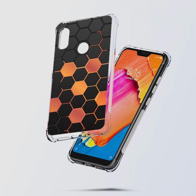 เคส สำหรับ Xiaomi Redmi Note 6 Pro Polygon Series 3D Anti-Shock Protection TPU Case [PG002]