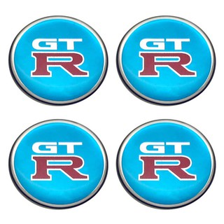 43mm. สติกเกอร์ GTR สีฟ้า สติกเกอร์ติดดุมล้อ สติกเกอร์เรซิ่น กว้าง 43 มิล.(4.3เซนติเมตร)