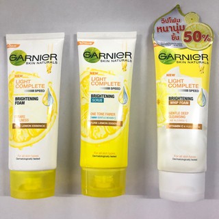 การ์นิเย่ ไลท์ คอมพลีต ทำความสะอาดผิวหน้า 100มล. Garnier light complete