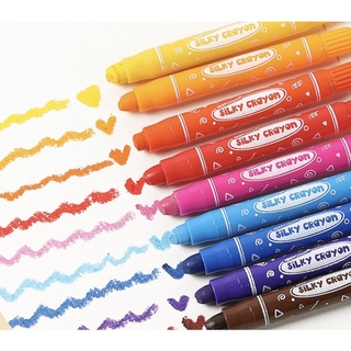 Kiddy Color - Washable Silky Crayons 12 สี สีเทียน สีปลอดสารพิษ