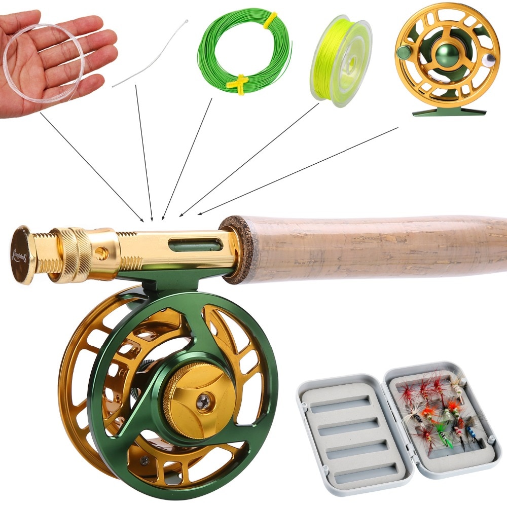 Sougayilang 2.7m Fly Fishing Rod and 5/6 Fly Fishing Reel Combos
