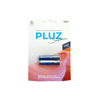 ถ่านชาร์จคายประจุช้า Spa Pluz AAA 1000 mAh หรือ 1200 mAh จำนวน 2 ก้อน ของแท้มีประกัน