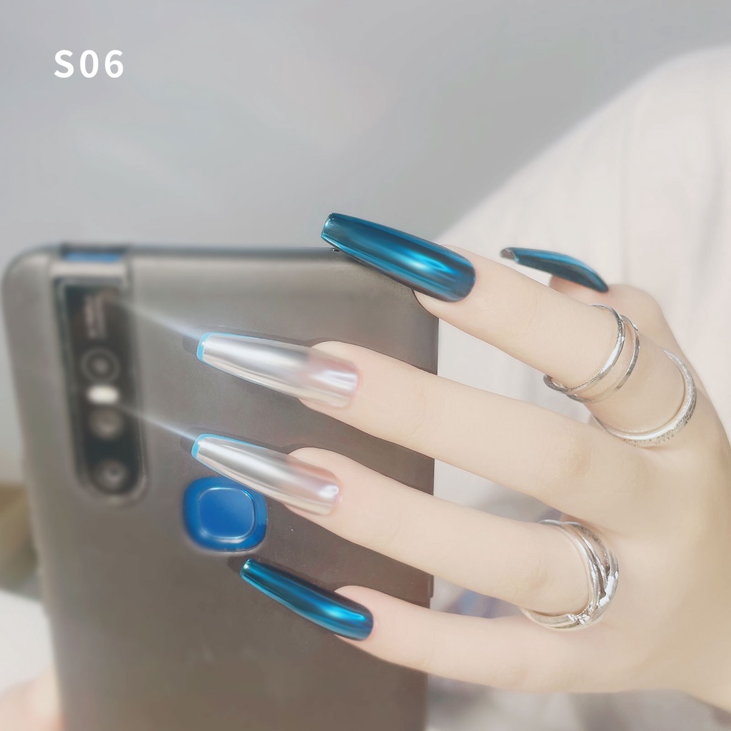 ตลับผงกระจกขัดเล็บแบบอัดแข็ง สีฟรุ้งสวย พกพาได้ 1ตลับมี4สี (รหัสสีตามภาพ เลือกจากตัวเลือก) - รูปที่ 7