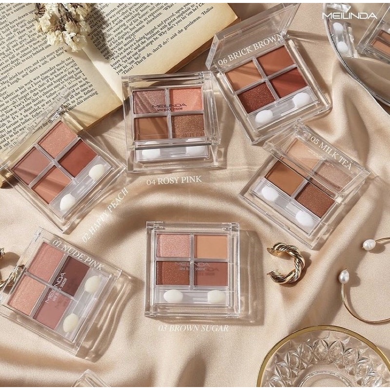 Meilinda Mini Block Shadow - KEEP CALM AND MAKE UP พาเลทตามินิ