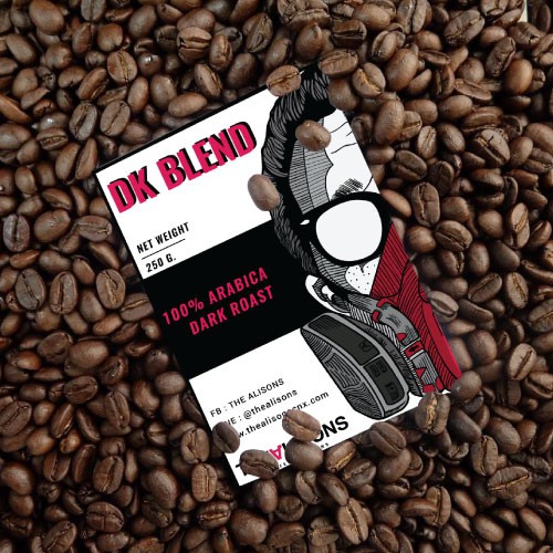 เมล็ดกาแฟคั่ว DK BLEND (Dark Roast) 250 g. / 100% Arabica เกรด A / Classic Blend