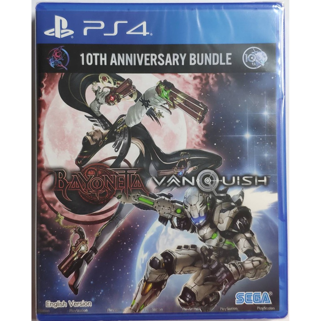 ผ่อนได้ 0% Bayonetta &amp; Vanquish 10th Anniversary Bundle for PS4 กล่องเหล็ก โซน 3 ภาษาอังกฤษ แผ่นใหม่ในซีล ตรงปก