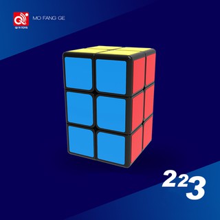 Qiyi 2x2x3 ลูกบาศก์ลูกบาศก์คิวบ์ สีดํา Qiyi 223 รูปหอคอย MoFangGe 2x2x3 Magic Cube