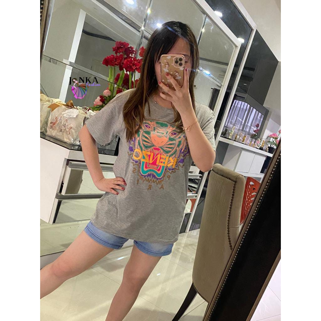 KATUN YONKA FASHION - เสื้อยืดผู้หญิง ผ้าฝ้ายหวี 30s พรีเมี่ยม เสื้อยืด Eline เสื้อยืดผู้หญิง Tumblr