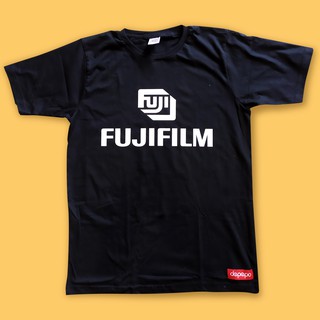 เสื้อยืดครอปเสื้อยืด ผ้าฝ้าย พิมพ์ลายโลโก้ฟิล์ม Fuji สไตล์วินเทจ แฟชั่นเรโทร สําหรับถ่ายภาพS-5XL