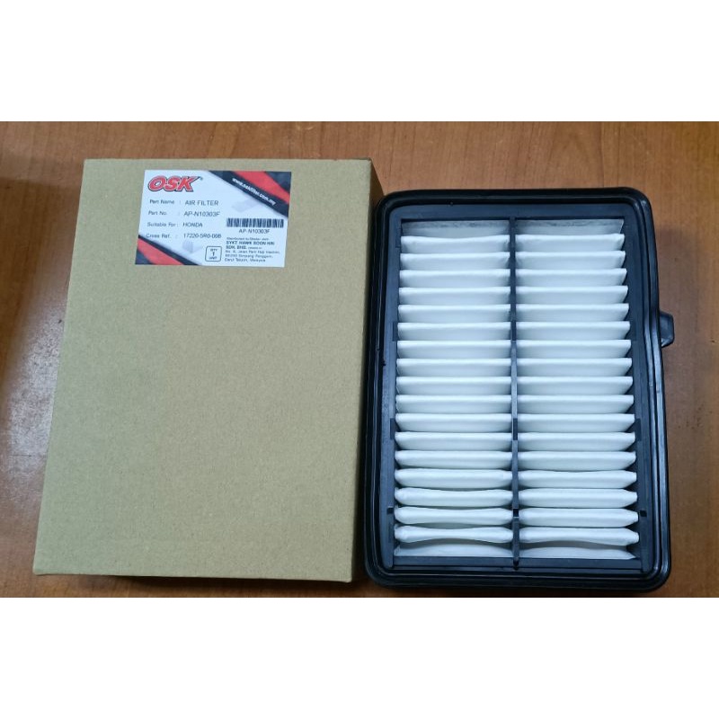 HONDA JAZZ 1.3L T9A HYBRID T5A HYBRID AIR FILTER OSK ( AP-N10303 / 17220-5RO-008 )