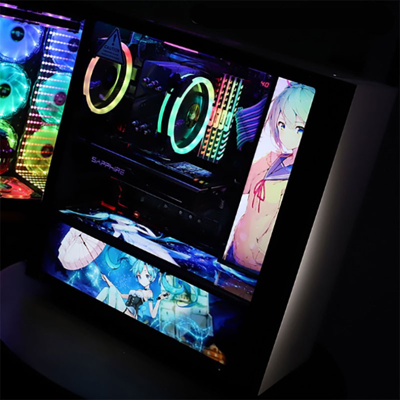 เคสแผงวงจร rgb pc สําหรับตกแต่ง psu shrouuud gpu backplate 12v 4pin 5v