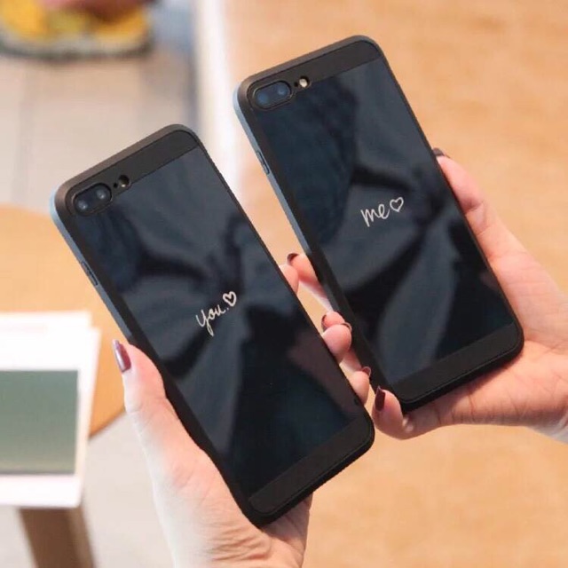 You & Me  iPhone 6/6s/7/7+/8/8+  (6+/6s+ ไม่มีค่ะ )  เคส tpu นิ่ม ผิวมันวาว