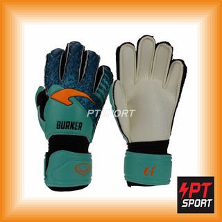 ถุงมือผู้รักษาประตู GRAND SPORT 333433 BURNER 4 LATEX+FOAM มี Finger Save เขียวกรม