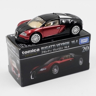 Tomica Premium 4904810131878 1/62 BUGATTI VEYRON 16.4 สีแดงเบอร์ 20 DIECAST SCALE รุ่นรถ