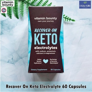 Vitamin Bounty - อาหารเสริมคีโต อิเล็กโทรไลต์ Recover On Keto Electrolyte 60 Capsules