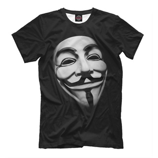 เสื้อผ้าผชLsmtx1 เสื้อยืดแขนสั้น พิมพ์ลาย Guy Fawke Ask Anonymous Group David Lloyd V Vendetta Hacker พลัสไซซ์ สําหรับผู