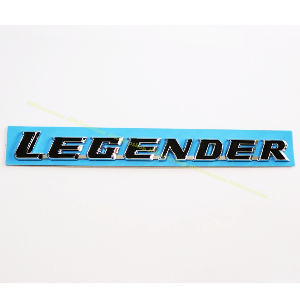 โลโก้ LEGENDER ตัวอักษร ตัวนูน 3D สีดำ ขนาด 22 x 2 cm. สำหรับ ติดท้ายรถ ฟอร์จูนเนอร์ ตัวใหม่ล่าสุด TOYOTA FORTUNER