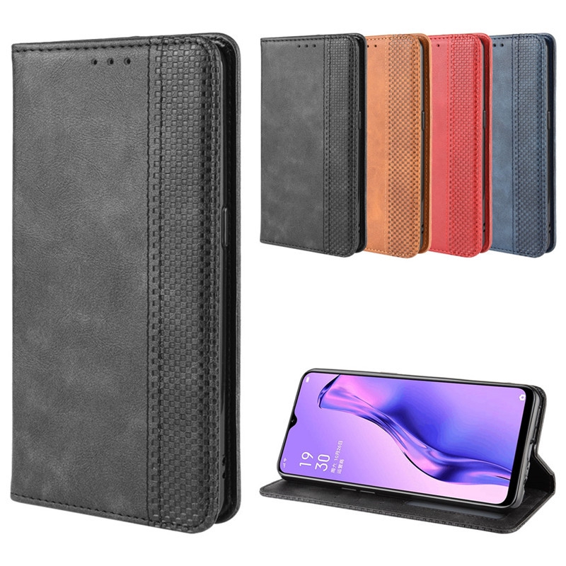 OPPO A31 2020 Flip PU Leather Wallet Card Slot Stand Holder Phone Case Cover OPPO A31 A312020 ปลอก O