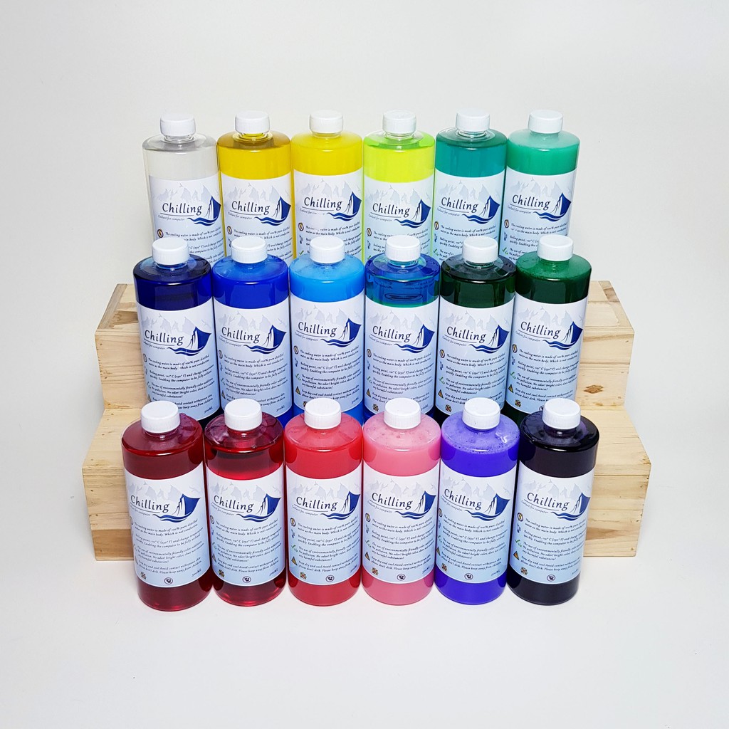 น้ำหล่อเย็นสำหรับคอมพิวเตอร์ ชุดน้ำระบบเปิด คอมพิวเตอร์ระบบน้ำ แบบสะท้อนแสง Coolant For Computer