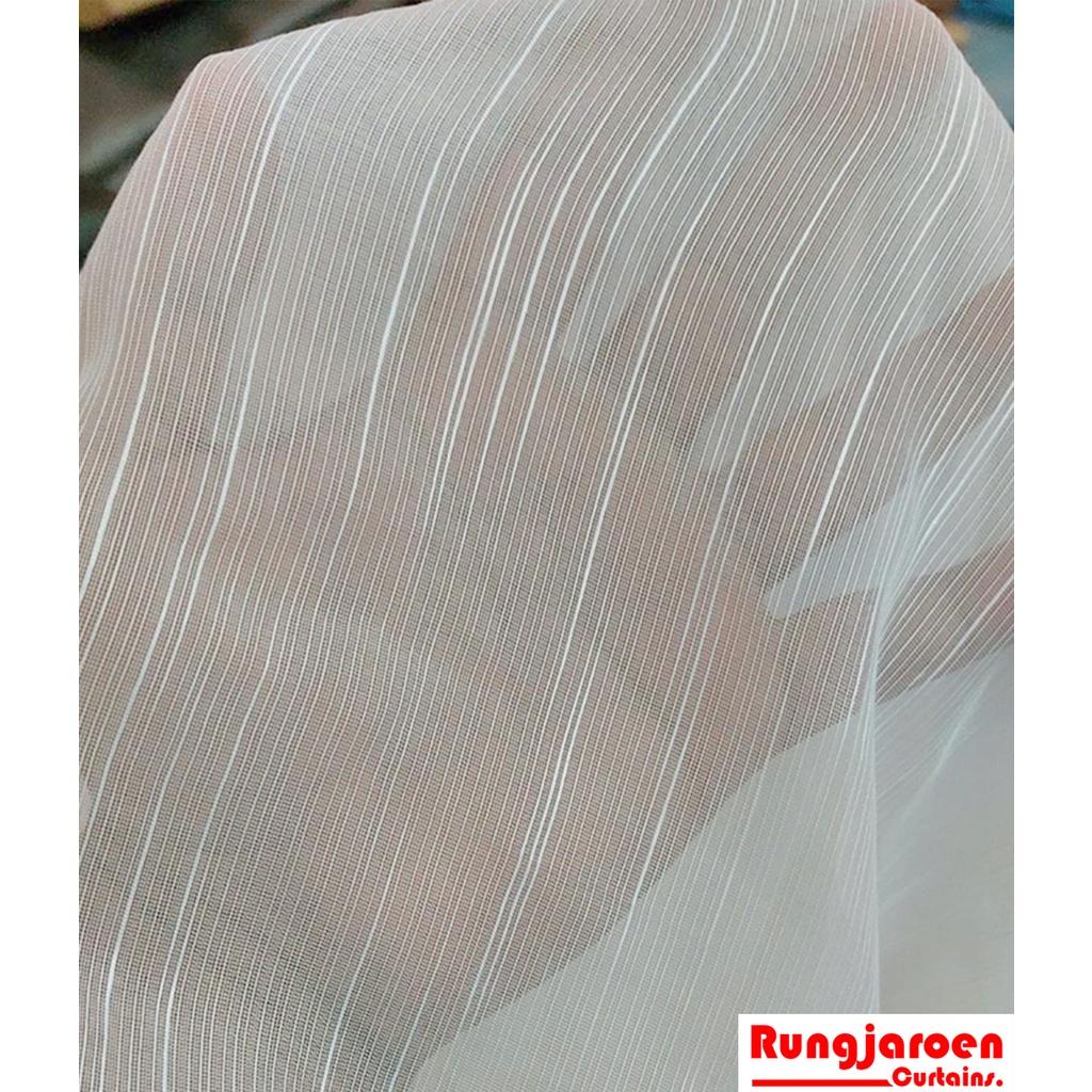 แนะนำ ผ้าม่าน ผ้าม่านโปร่งขาว (เนื้อเส้น) แบบตาไก่ โปร่งแสง ผ้าฝ้ายสังเคราะห์ By ร้านรุ่งเจริญผ้าม่าน ราคาพิเศษ มีเก็บเงินปลายทาง