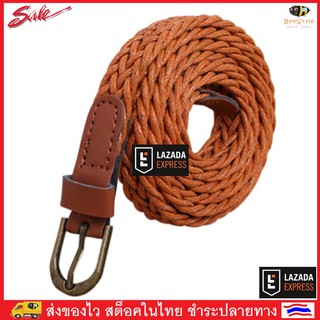 BeeStyle เข็มขัด เข็มขัดผู้หญิง เข็มขัดแฟชั่น Womens Fashion Belt B191CX - สีน้ำตาล