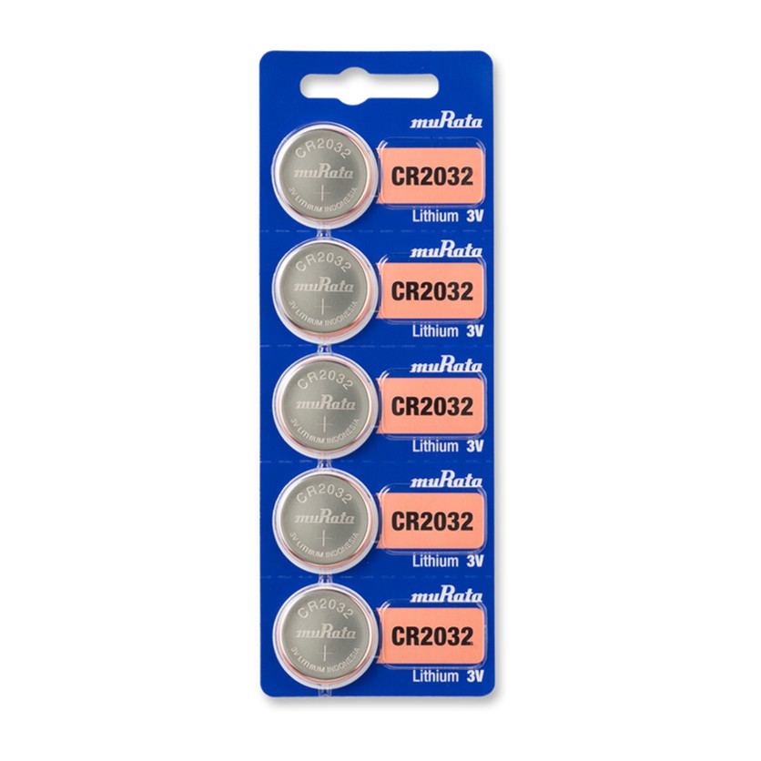 แบตเตอรี่ปุ่ม muRata CR2032 (5 ชิ้น)