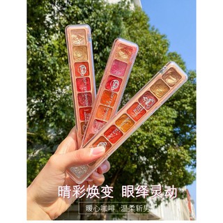 โกดัง1 / พาเลส ตลับละ9สี แต่งหน้า ที่ทาตา อายแชโดว์ สีทาตา เนื้อฝุ่นผสมชิมเมอร์กลิสเตอร์