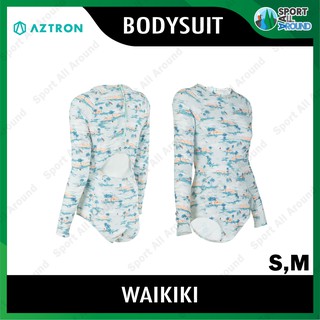 Aztron Bodysuit Waikiki Bodysuit Womens Rashguards Size S,M ชุดว่ายน้ำ ชุดเที่ยวทะเล เนื้อผ้าแบบแห้งเร็ว กันแดดกันลมได้