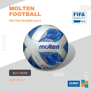 MOLTEN ลูกฟุตบอลมอลเทน หนังเย็บ PU FIFA QUALITY รุ่น F5A4800