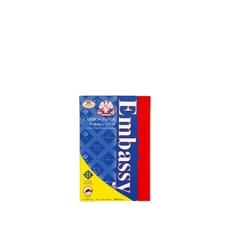 กระดาษคาร์บอน กระดาษก๊อปปี้ สีน้ำเงิน Embassy (100แผ่น) No.333H แผ่นคาร์บอน Carbon Paper [S24]
