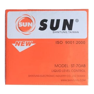 ลูกลอยไฟฟ้า SUN รุ่น ST-70AB ลูกลอยตู้น้ำหยอดเหรียญ สวิตลูกลอยไฟฟ้า แบบ 2 ตุ้ม ไฟ AC DC ควบคุมระดับน้ำ
